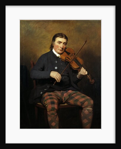 Niel Gow, 1727 - 1807. Violinist and composer by Sir Henry Raeburn